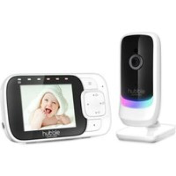 HUBBLE Nursery View Glow 2.8" Baby Monitor - White