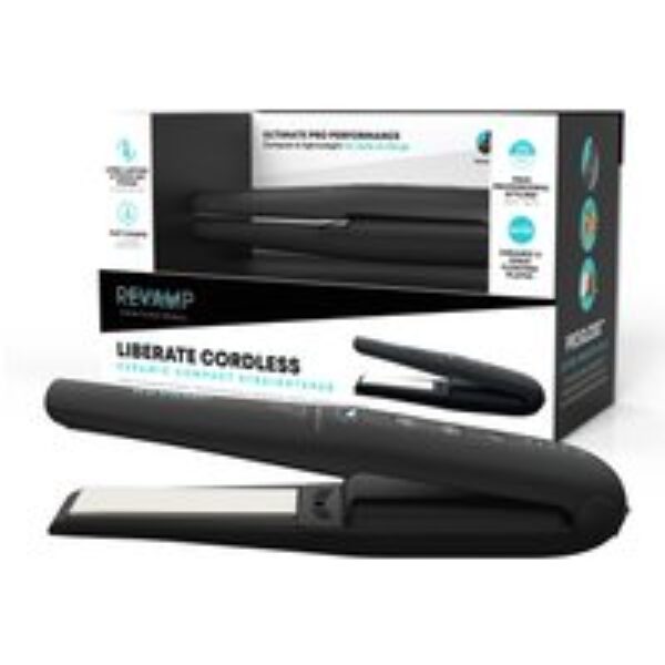 REVAMP Progloss Liberate Cordless Hair Straightener - Black