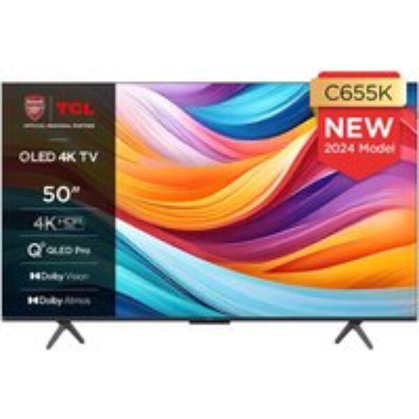 50" TCL 50C655K  Smart 4K Ultra HD HDR QLED TV with Google Assistant & Amazon Alexa