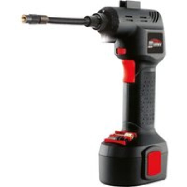 AIR HAWK Pro Cordless Tyre Inflator Pump - Black & Red