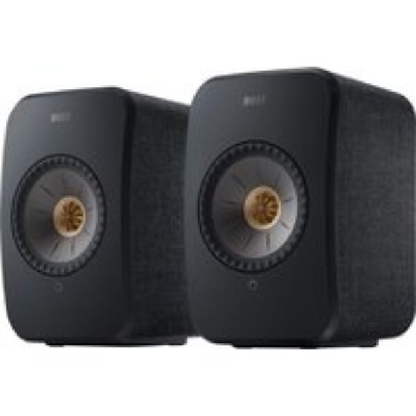 KEF AUDIO LSX II Wireless Multi-room Bookshelf Speakers - Carbon Black