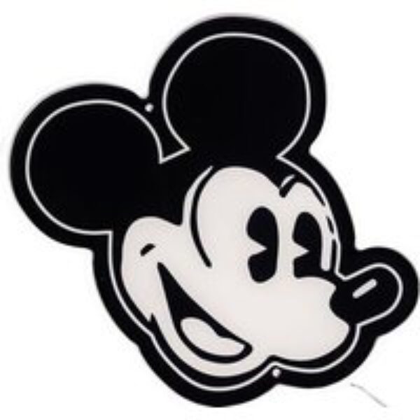 YELLOWPOP Disney Mickey Mouse Side Face LED Wall Lamp - Black & Grey