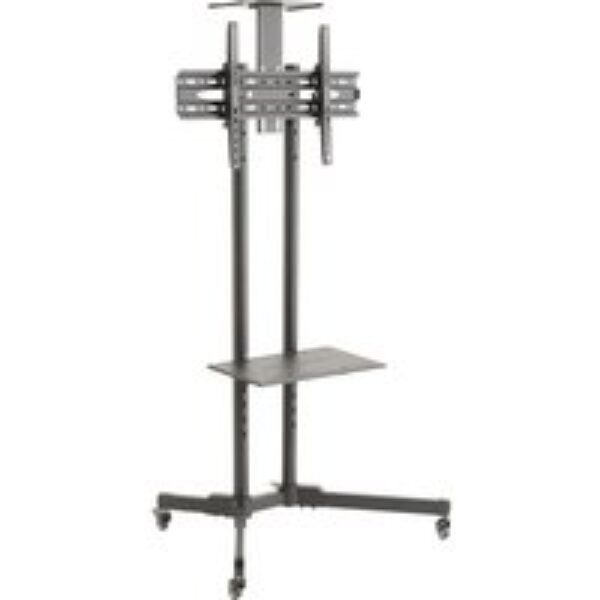 TTAP 665 mm TV Stand with Bracket - Grey Steel