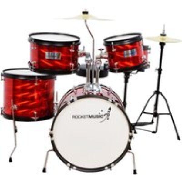 3RD AVENUE Junior 5-Piece Drum Kit - Red