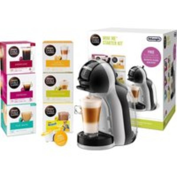 DOLCE GUSTO by De'Longhi EDG155.BG Mini Me Coffee Machine Starter Kit - Grey & Black