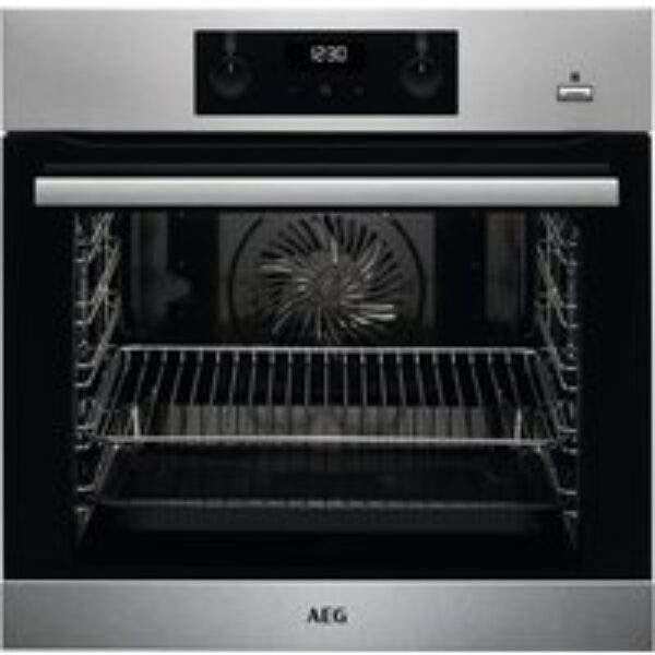 AEG SteamBake BES356010M Electric Steam Oven with SenseCook Food Probe - Stainless Steel