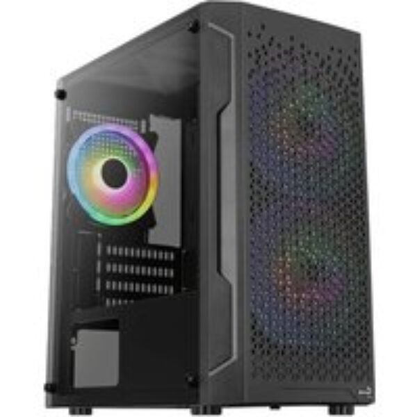 AEROCOOL Trinity Mini-G-BK-V2 Micro ATX Mini-Tower PC Case - Black