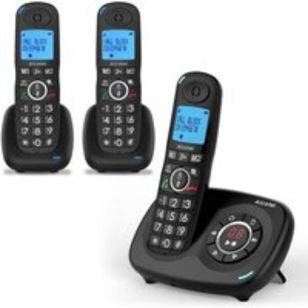 ALCATEL XL595 Voice Cordless Home Phone - Triple Headsets