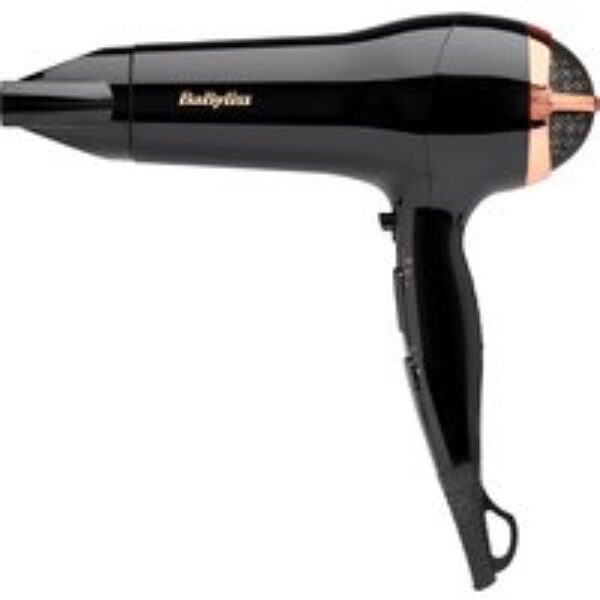 BABYLISS Rose Lustre 5736DU Hair Dryer - Black & Rose Gold