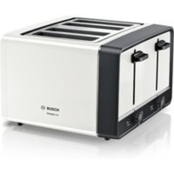 BOSCH DesignLine Ergo TAT5P441GB 4-Slice Toaster Ð White