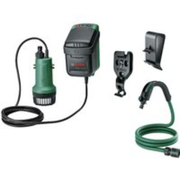 BOSCH GardenPump 18V-2000 Rainwater Pump with 1 battery - Black & Green