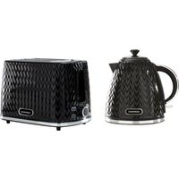 DAEWOO Argyle SDA1829GE Jug Kettle & 2-Slice Toaster Bundle - Black