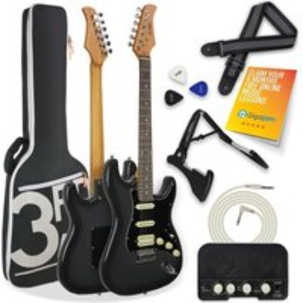 3RD AVENUE XF213AGYPK Electric Guitar Bundle - Rushmore Grey