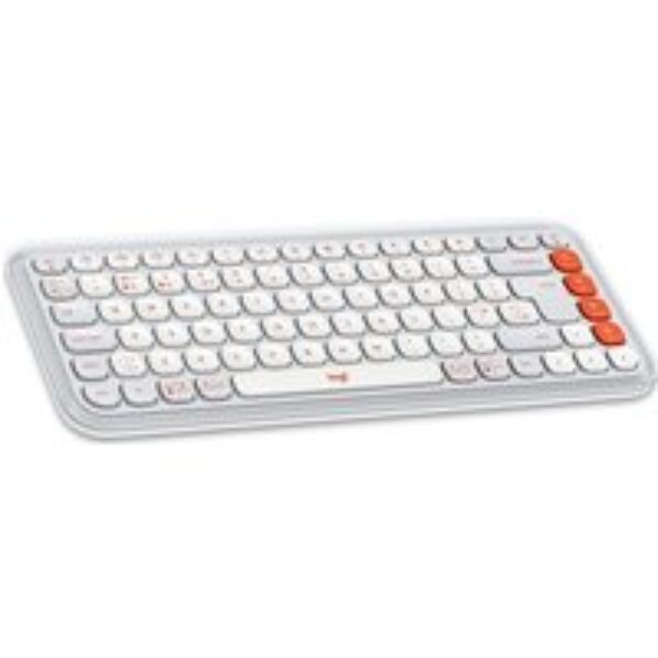 LOGITECH Pop Icon Keys Wireless Keyboard - White