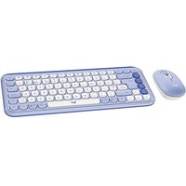 LOGITECH Pop Icon Combo Wireless Keyboard & Mouse Set - Lilac