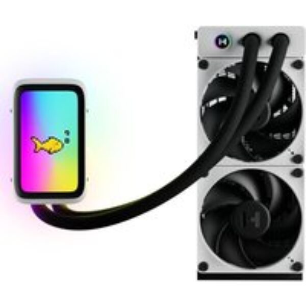 HYTE THICC Q60 240 mm LCD Liquid CPU Cooler - RGB LED