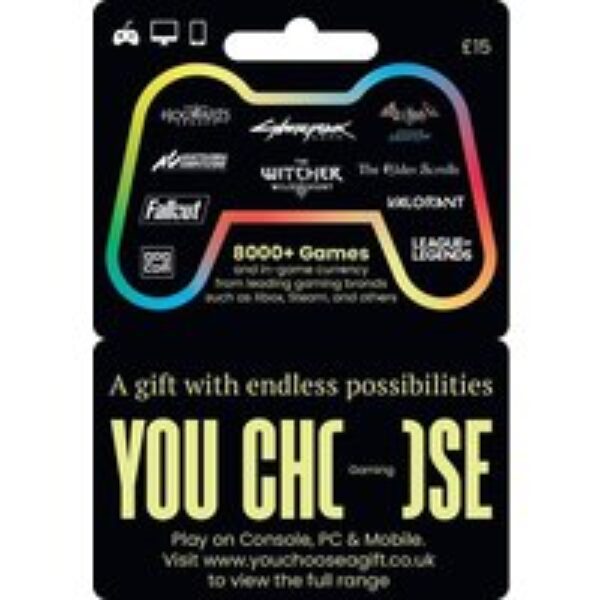 YOU CHOOSE Gaming Digital Gift Card - £15