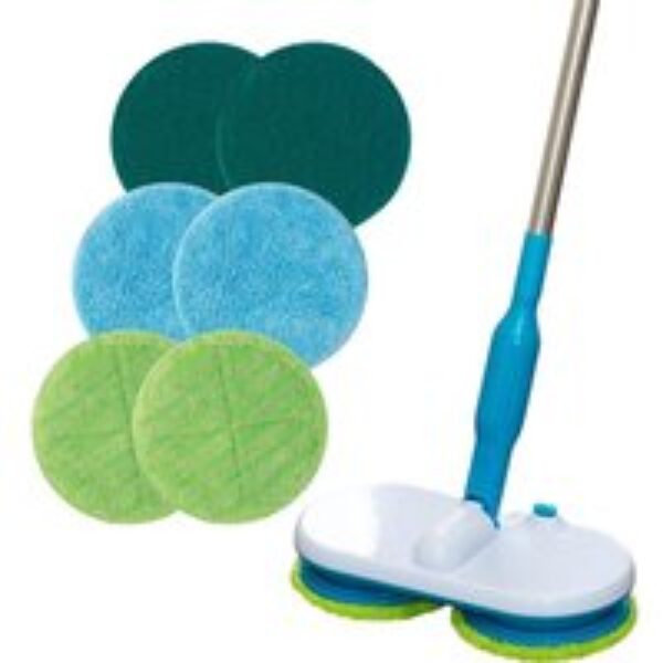 FLOATING MOP 01514 Upright Hard Floor Cleaner - White & Blue