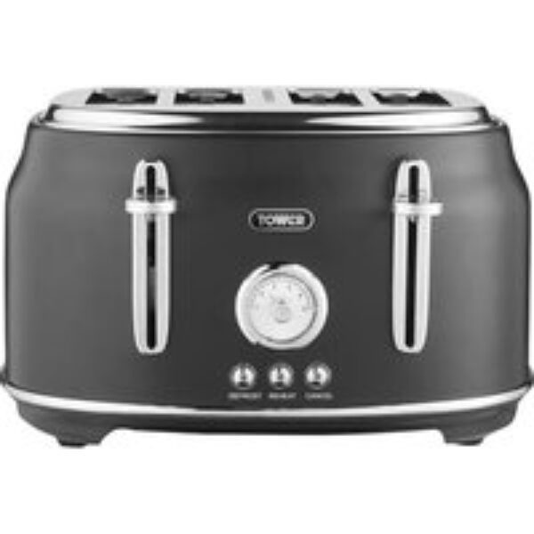 TOWER Renaissance T20065BLK 4-Slice Toaster - Black