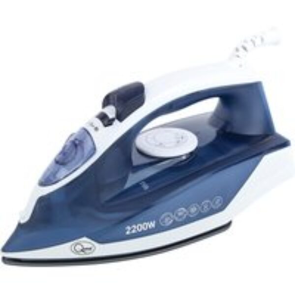 QUEST 34140 Steam Iron - Blue & White