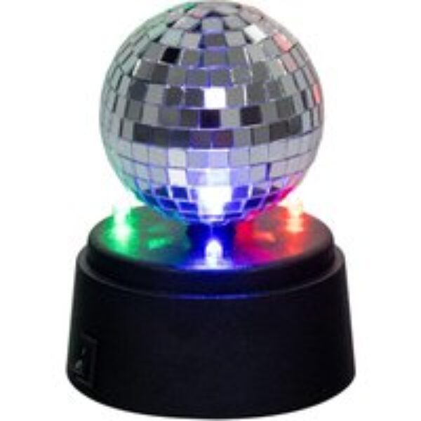 GLOBAL GIZMOS 45839 3" Mini Disco Ball - Black