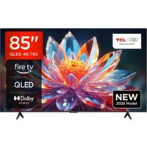 TCL T6C 85" QLED 4K HDR Smart Fire TV with Freely - 85T6C-UK
