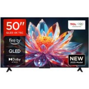 TCL T6C 50" QLED 4K HDR Smart Fire TV with Freely - 50T6C-UK