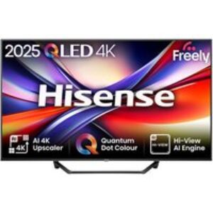 HISENSE A7Q 43" QLED 4K Smart AI TV with Freely - 43A7QTUK
