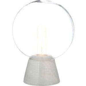 INTERIORS by Premier Lamonte Globe Lamp - White Marble