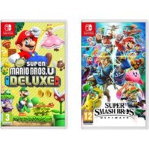 Nintendo SWITCH Super Smash Bros. Ultimate & New Super Mario Bros. U Deluxe Bundle