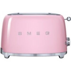 SMEG TSF01PKUK 2-Slice Toaster - Pink