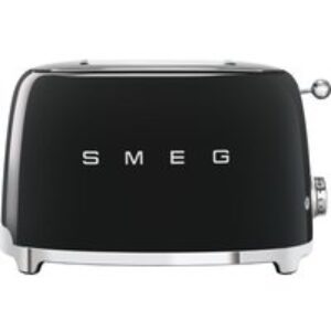 SMEG 50's Retro TSF01BLUK 2-Slice Toaster - Black