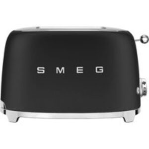 SMEG 50's Retro TSF01BLMUK 2-Slice Toaster - Matt Black