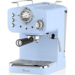 SWAN Retro Pump Espresso SK22110BLN Coffee Machine - Light Blue