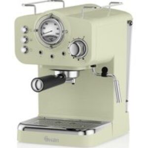 SWAN Retro Pump Espresso SK22110GN Coffee Machine - Green