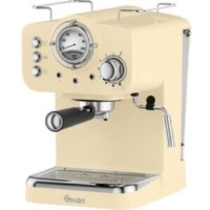 SWAN Retro Pump Espresso SK22110CN Coffee Machine - Cream