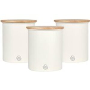 SWAN Nordic Set Round Storage Canister - Cotton White