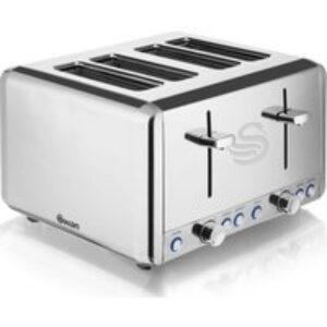 SWAN ST14064N 4-Slice Toaster - Stainless Steel