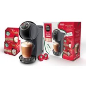 DOLCE GUSTO by DeLonghi Genio S Plus Starbucks Toffee Nut Bundle Coffee Machine - Grey