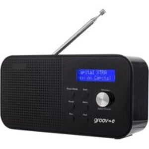 GROOV-E Venice GVDR04BK Portable Radio - Black