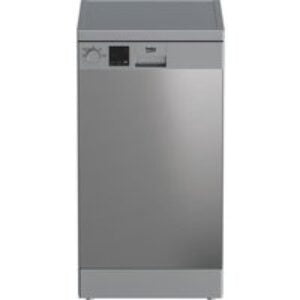 BEKO DVS04X20X Slimline Dishwasher - Stainless Steel