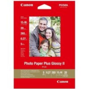 Canon PP-201 130 x 180 mm Glossy II Photo Paper Plus - 20 Sheets
