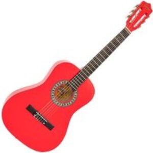 ENCORE ENC34ROFT Acoustic Guitar Bundle - Red