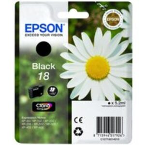 EPSON Daisy T1801 Black Ink Cartridge
