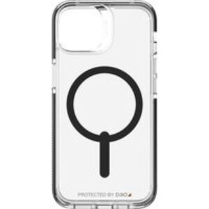 GEAR4 Santa Cruz Snap iPhone 14 Case - Clear & Black