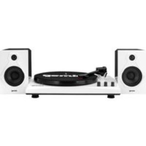 GEMINI TT-900 Bluetooth Turntable with Stereo Speakers - White