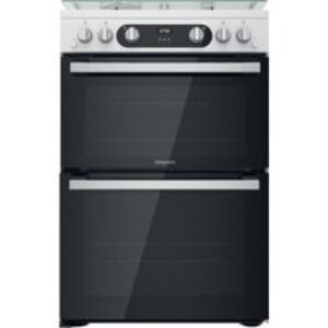 HOTPOINT HD67G02CCW 60 cm Gas Cooker - White