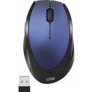 LOGIK LWLMBL23 Wireless Optical Mouse - Blue