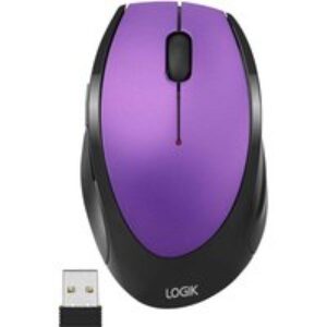 LOGIK LWLMPP23 Wireless Optical Mouse - Purple