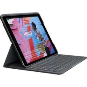LOGITECH iPad Slim 10.2" Keyboard Folio Case - Black